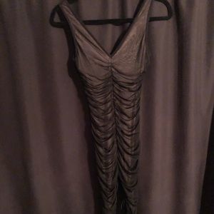 Fashion Nova Black Mesh Jumpsuit